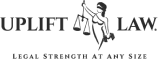 Uplift Law Logo. Legal strength at any size.